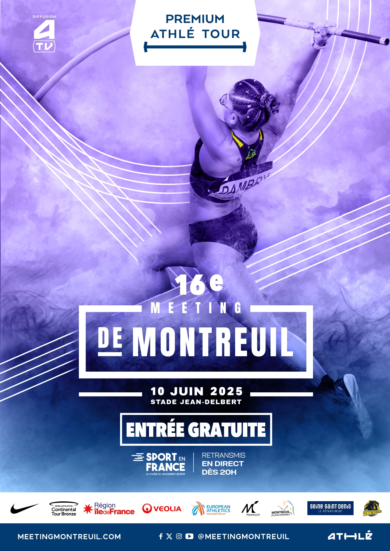 Photo d'action pendant le meeting